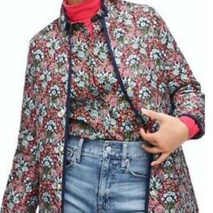 JCrew Quilted Floral Liberty Jacket